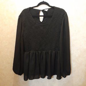 Black Long Sleeve Blouse